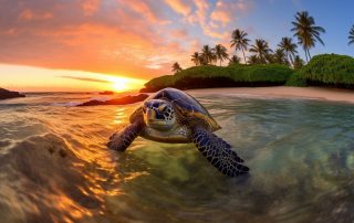 where to see turtles in maui